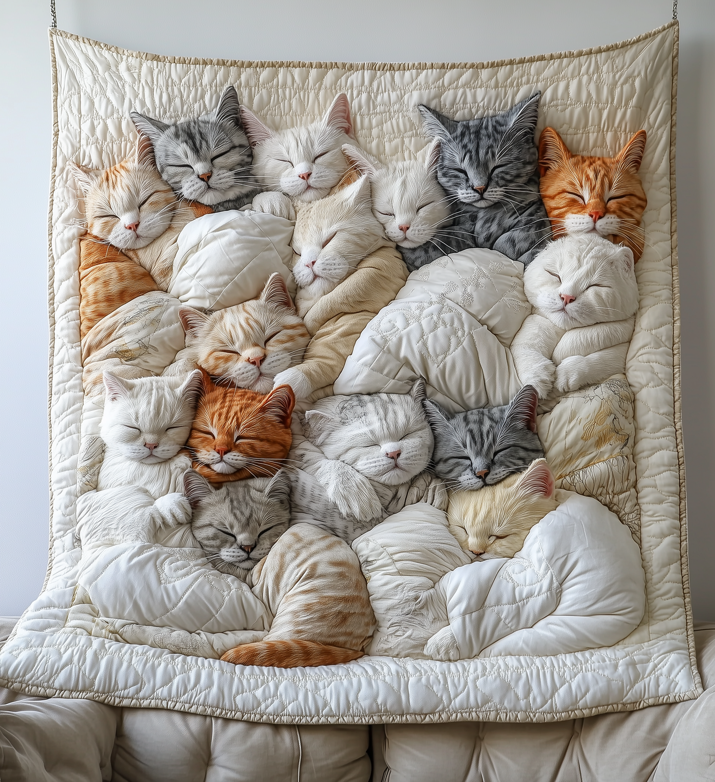 Sleeping Cat Quilted Blanket GFTONL2186