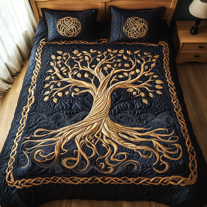 Eternal Tree Of Life 3-Piece Quilted Bedding Set GFTONL2298