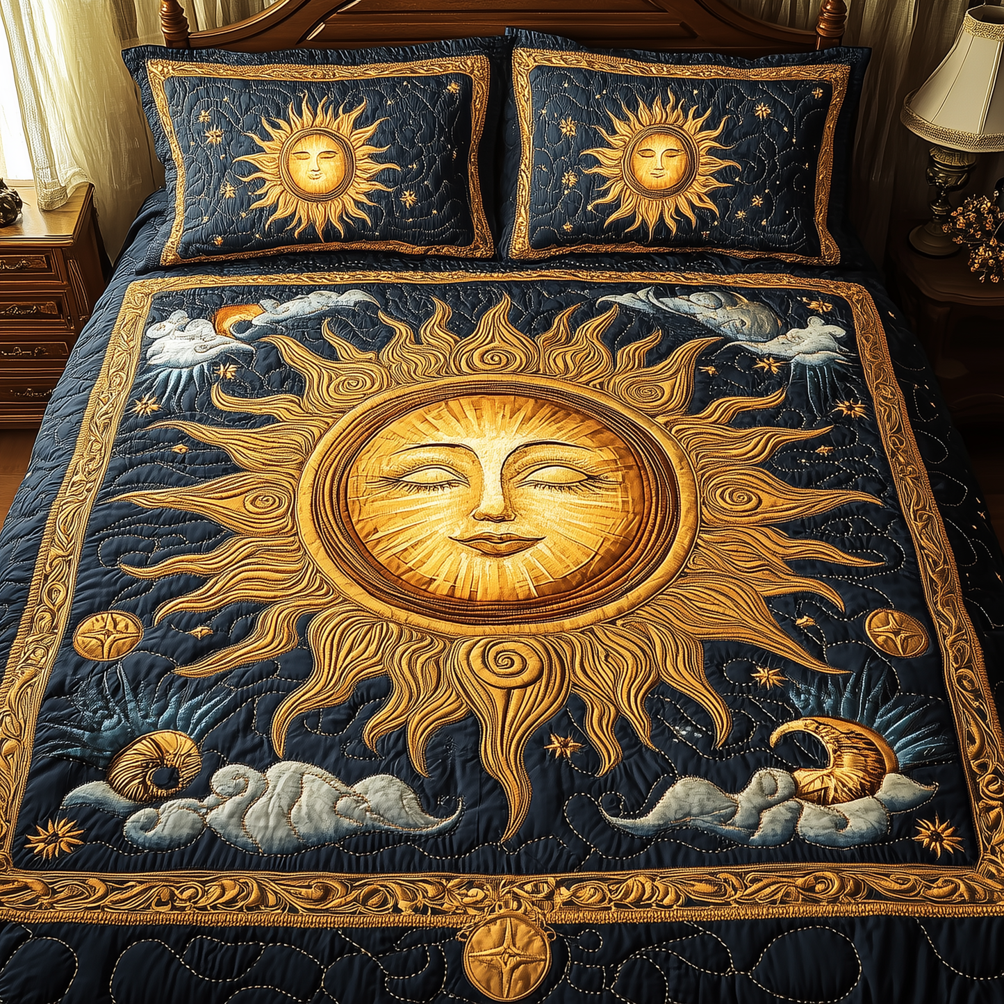 Spirit Of The Sun 3-Piece Quilted Bedding Set GFTONL2349