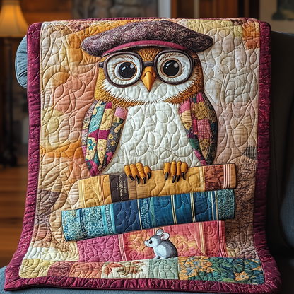 Academy Owl Quilted Blanket GFTONL2468