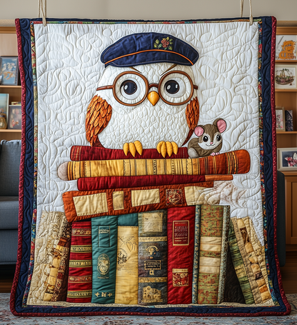 Academy Owl Quilted Blanket GFTONL2473