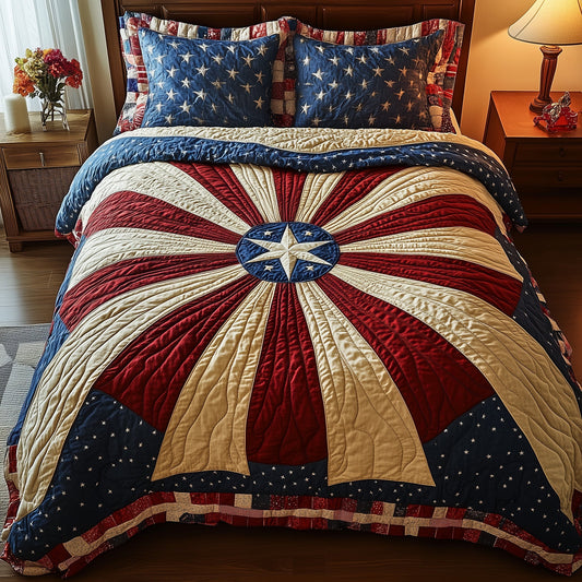 Heritage Mandala Bloom 3-Piece Quilted Bedding Set GFTONL2821