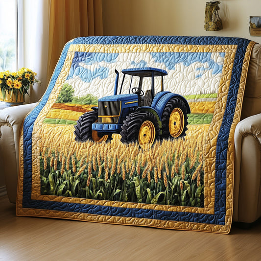 Tractor & Grain Quilted Blanket GFTONL2840