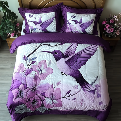 Hummingbird 3-Piece Quilted Bedding Set GFTONL296