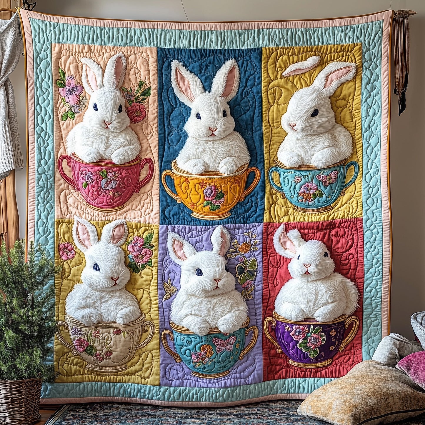 Easter Joy Quilted Blanket GFTONL3008