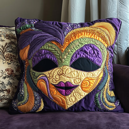 Mardi Gras Masquerade Quilted Pillow Case GFTONL3126