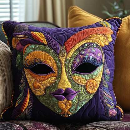 Mardi Gras Masquerade Quilted Pillow Case GFTONL3128
