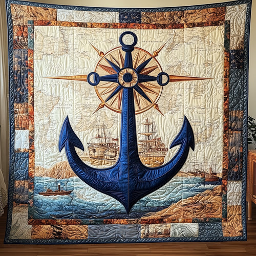 Discovery Anchor Quilted Blanket GFTONL3219