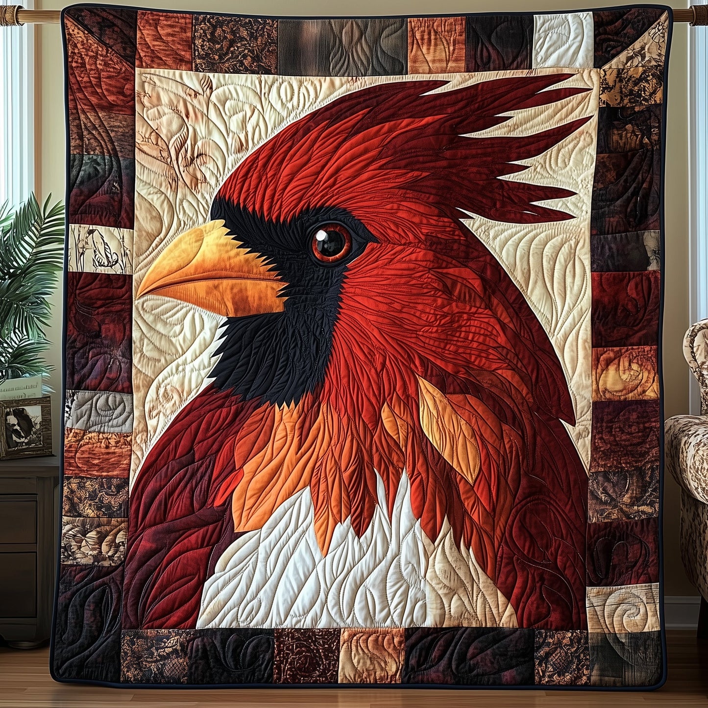 Regal Cardinal  Quilted Blanket GFTONL3280