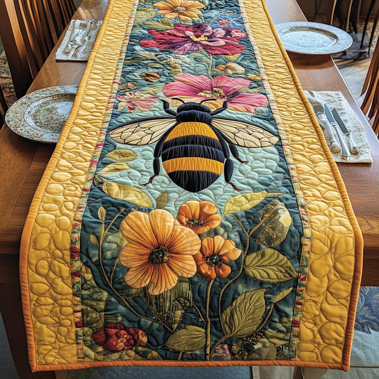 Bee Harmony Quilted Table Runner GFTONL3356