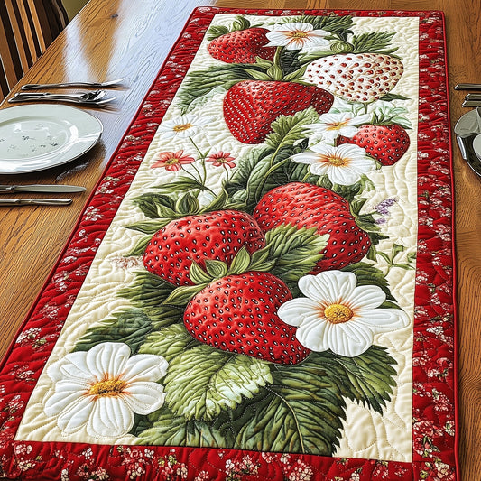 Strawberry Delight Quilted Table Runner GFTONL3364
