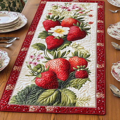 Strawberry Treat Quilted Table Runner GFTONL3365