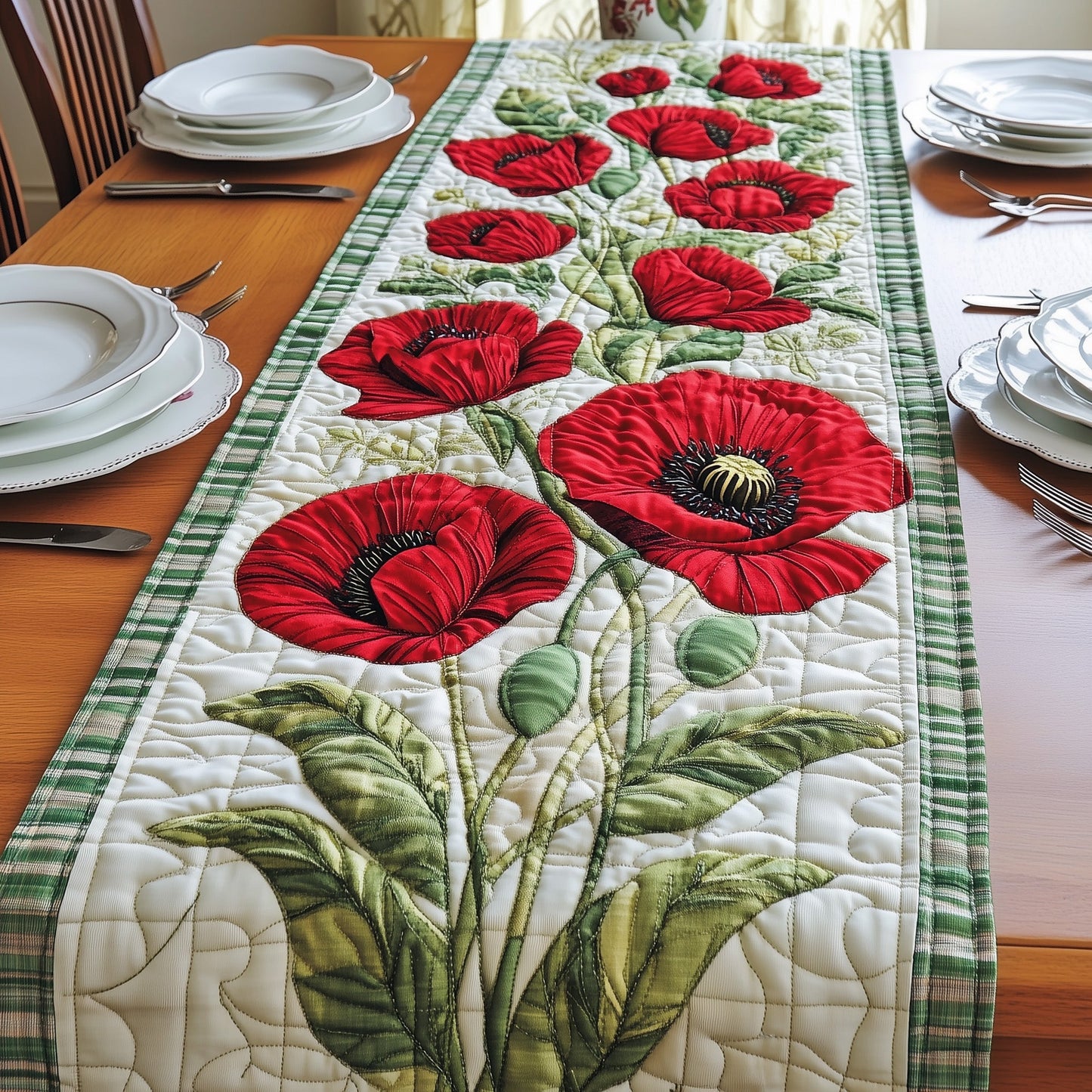 Colorful Blossoms Quilted Table Runner GFTONL3577