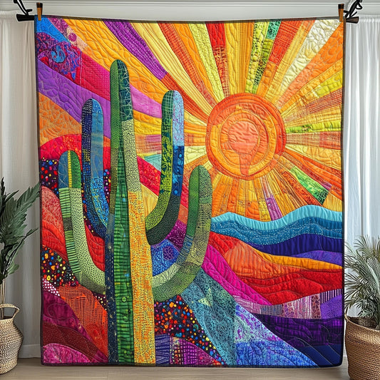 Sunshine Cactus Quilted Blanket GFTONL3636