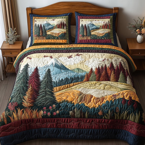 Forest Vibe 3-Piece Quilted Bedding Set GFTONL3683