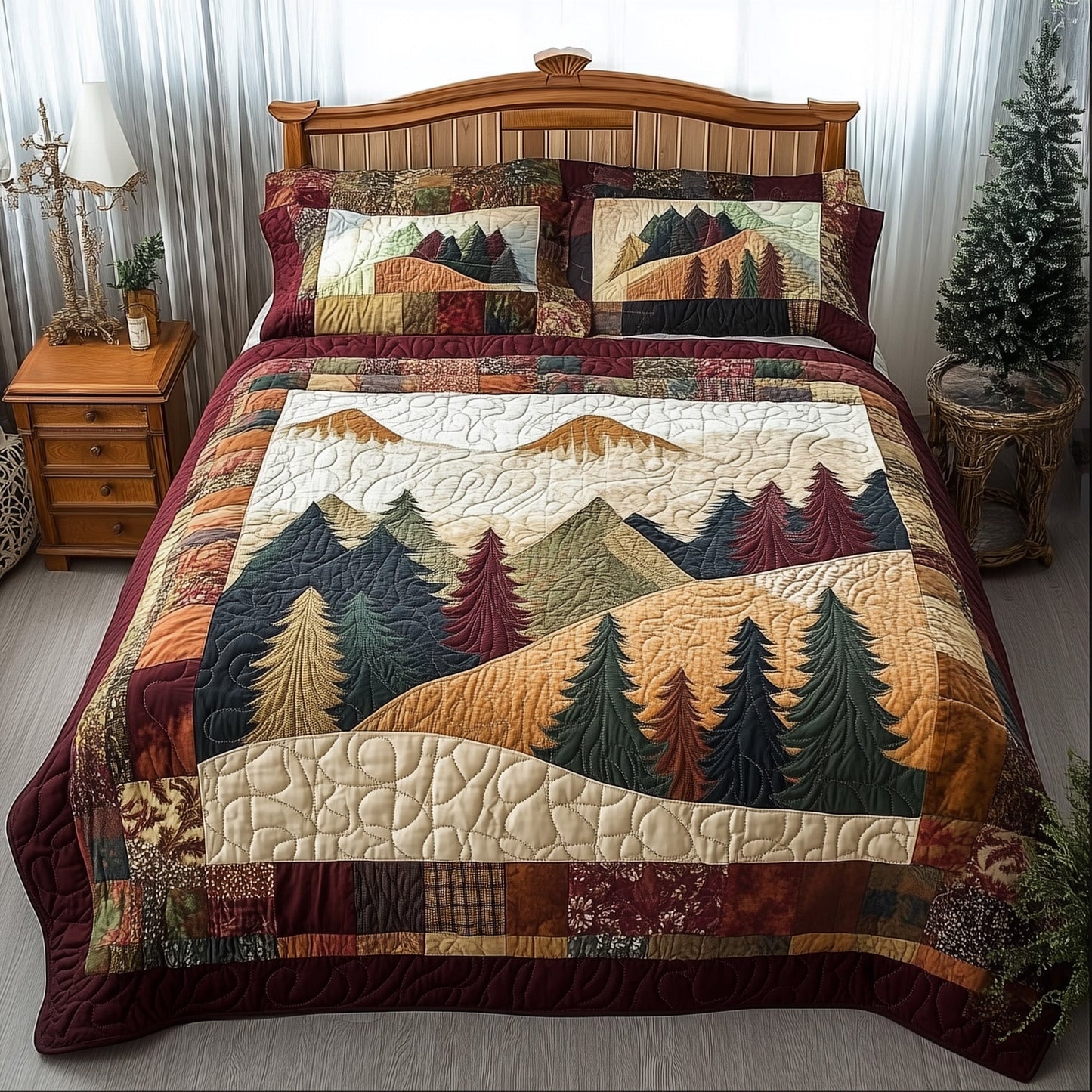 Forest Vibe 3-Piece Quilted Bedding Set GFTONL3686