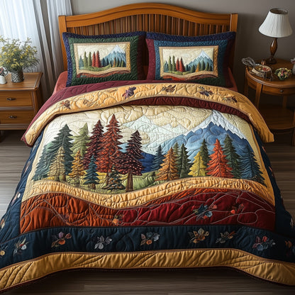 Forest Vibe 3-Piece Quilted Bedding Set GFTONL3688