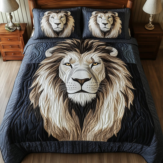 Valor Lion King 3-Piece Quilted Bedding Set GFTONL4116