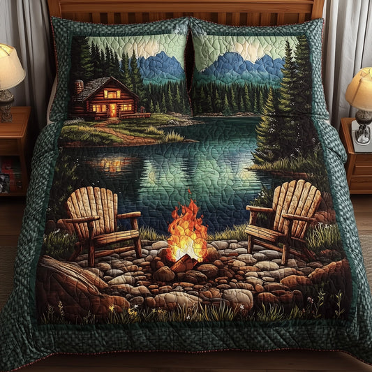 Nature Retreat  3-Piece Quilted Bedding Set GFTONL4129