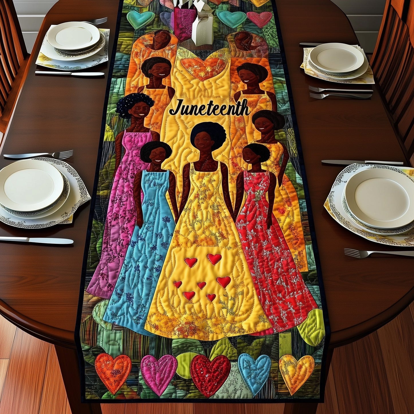 Proud Juneteenth Quilted Table Runner GFTONL4456