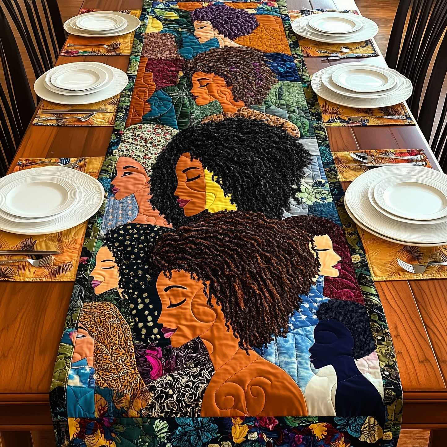 Divine Melanin  Quilted Table Runner GFTONL4610