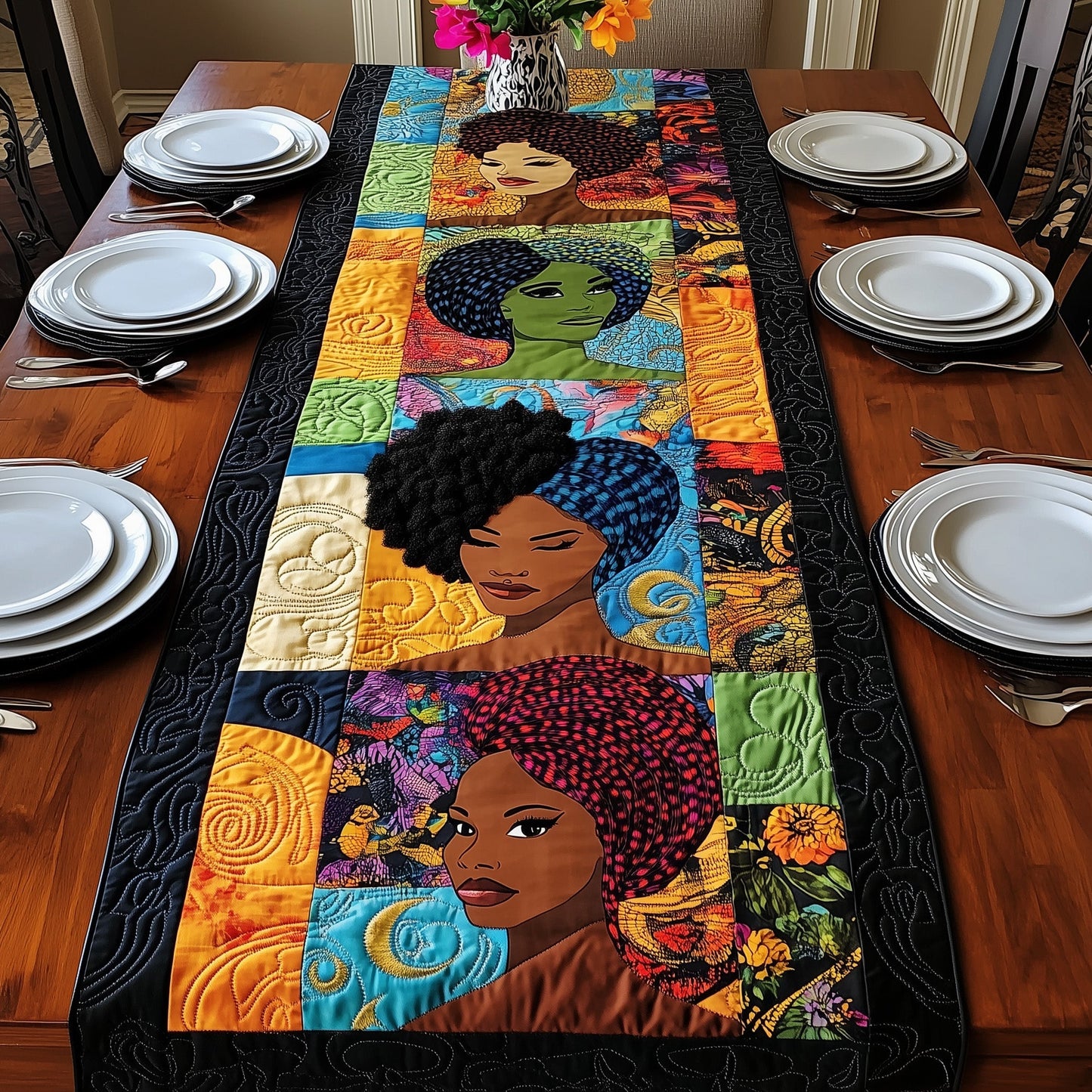 Divine Melanin  Quilted Table Runner GFTONL4614