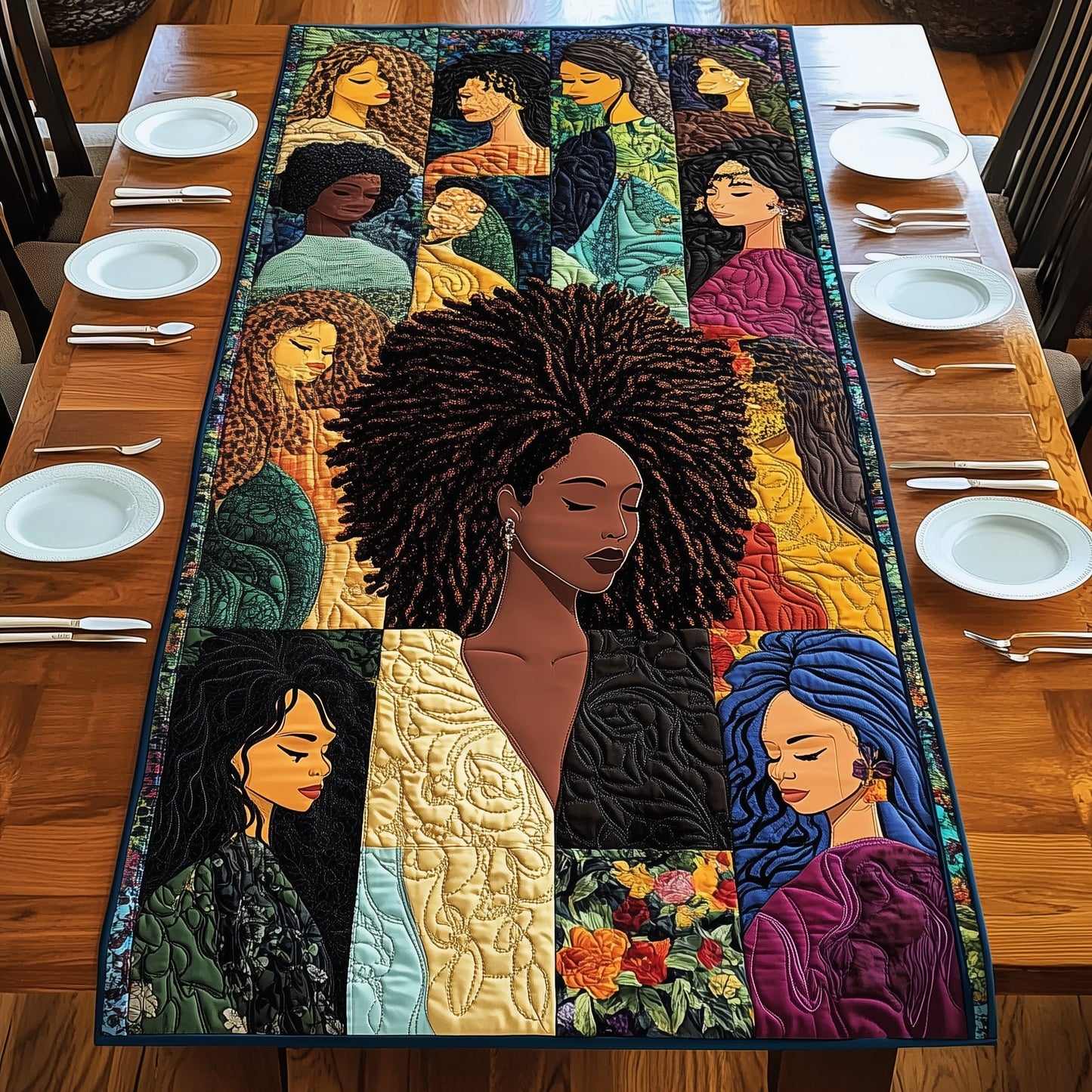 Divine Melanin  Quilted Table Runner GFTONL4615