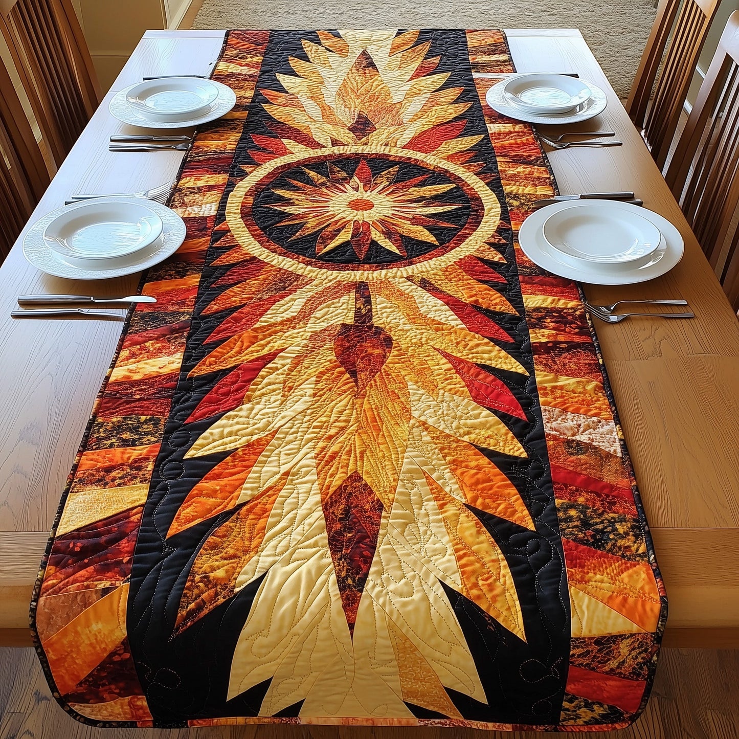 Sunfire Dreamcatcher Quilted Table Runner GFTONL4674