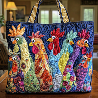 Chicken Farm Quilted Tote Bag GFTONL4830