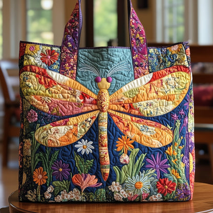 Vintage Dragonfly Quilted Tote Bag GFTONL4847