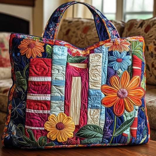 Bookworm Quilted Tote Bag GFTONL4861