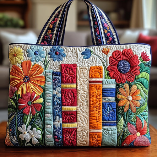 Bookworm Quilted Tote Bag GFTONL4863
