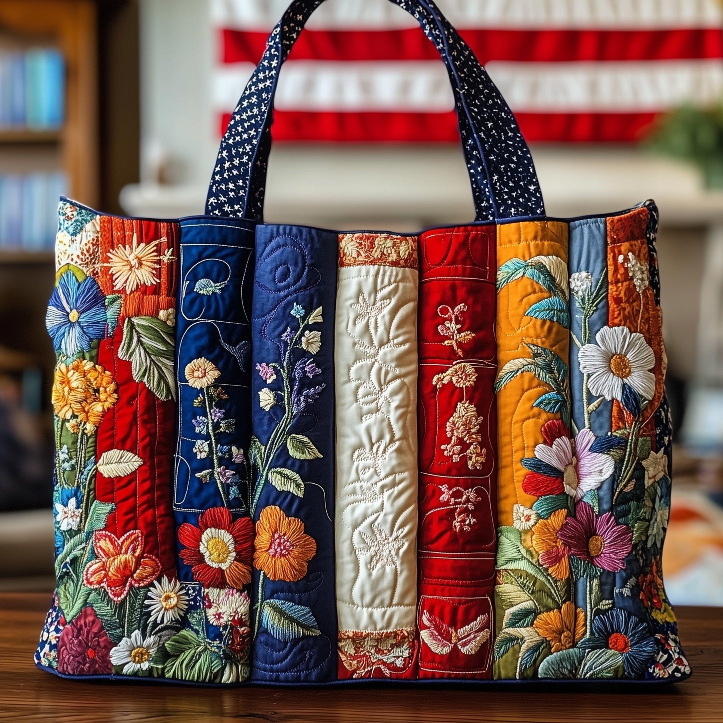 Bookworm Quilted Tote Bag GFTONL4874