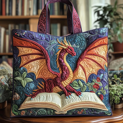 Dragon Quilted Tote Bag
