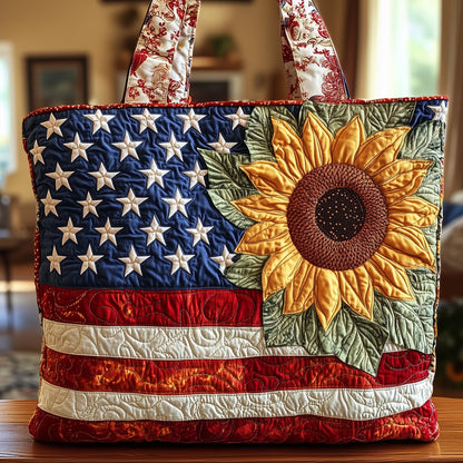 Vintage Patriot Quilted Tote Bag GFTONL4911
