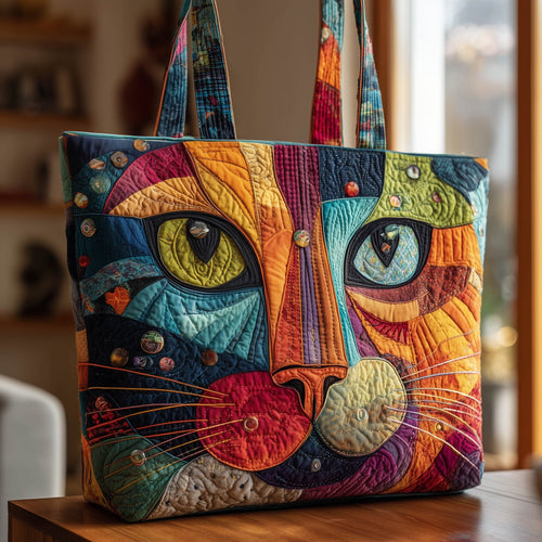 Cat Face Quilted Tote Bag GFTONL5019