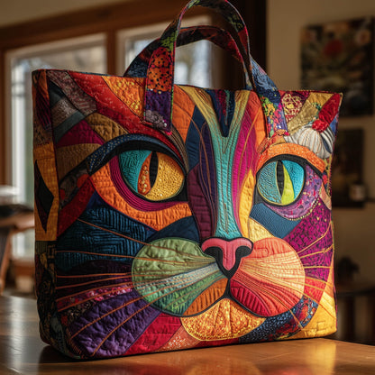 Cat Face Quilted Tote Bag GFTONL5023