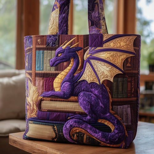 Purple Dragon Quilted Tote Bag GFTONL5033