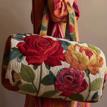 Vintage Roses Quilted Duffle Bag GFTONL5125