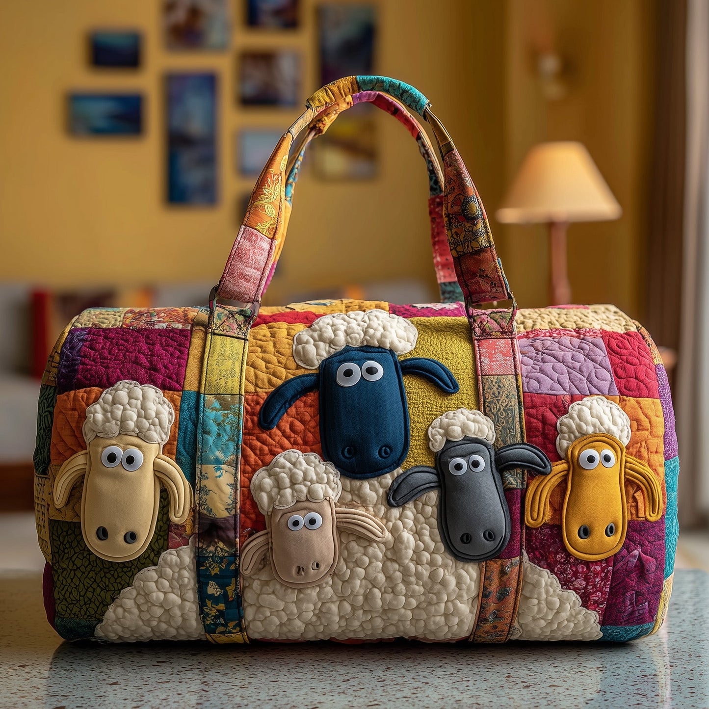 Funky Sheep Quilted Duffle Bag GFTONL5149