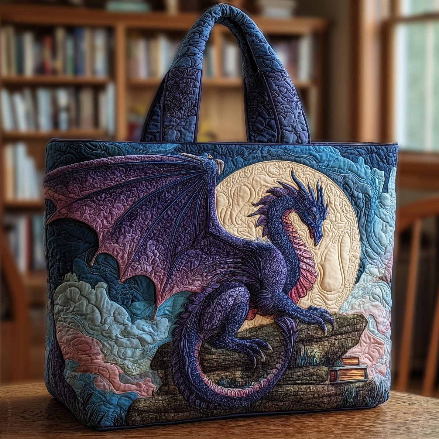 Twighlight Dragon Quilted Tote Bag GFTONL5184