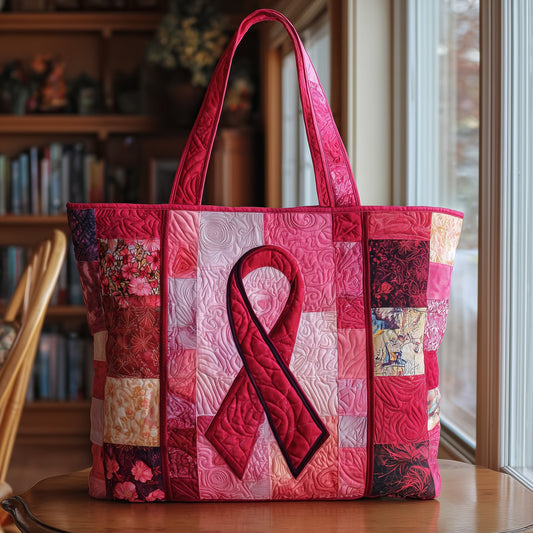 Breast Cancer Survivor Quilted Tote Bag GFTONL5192