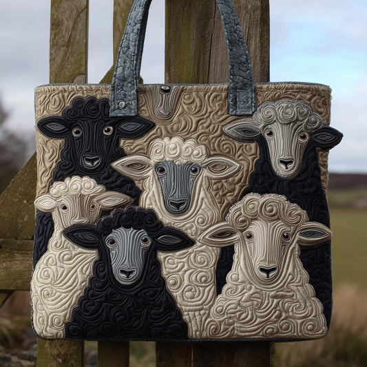 Rustic Sheep Quilted Tote Bag GFTONL5249