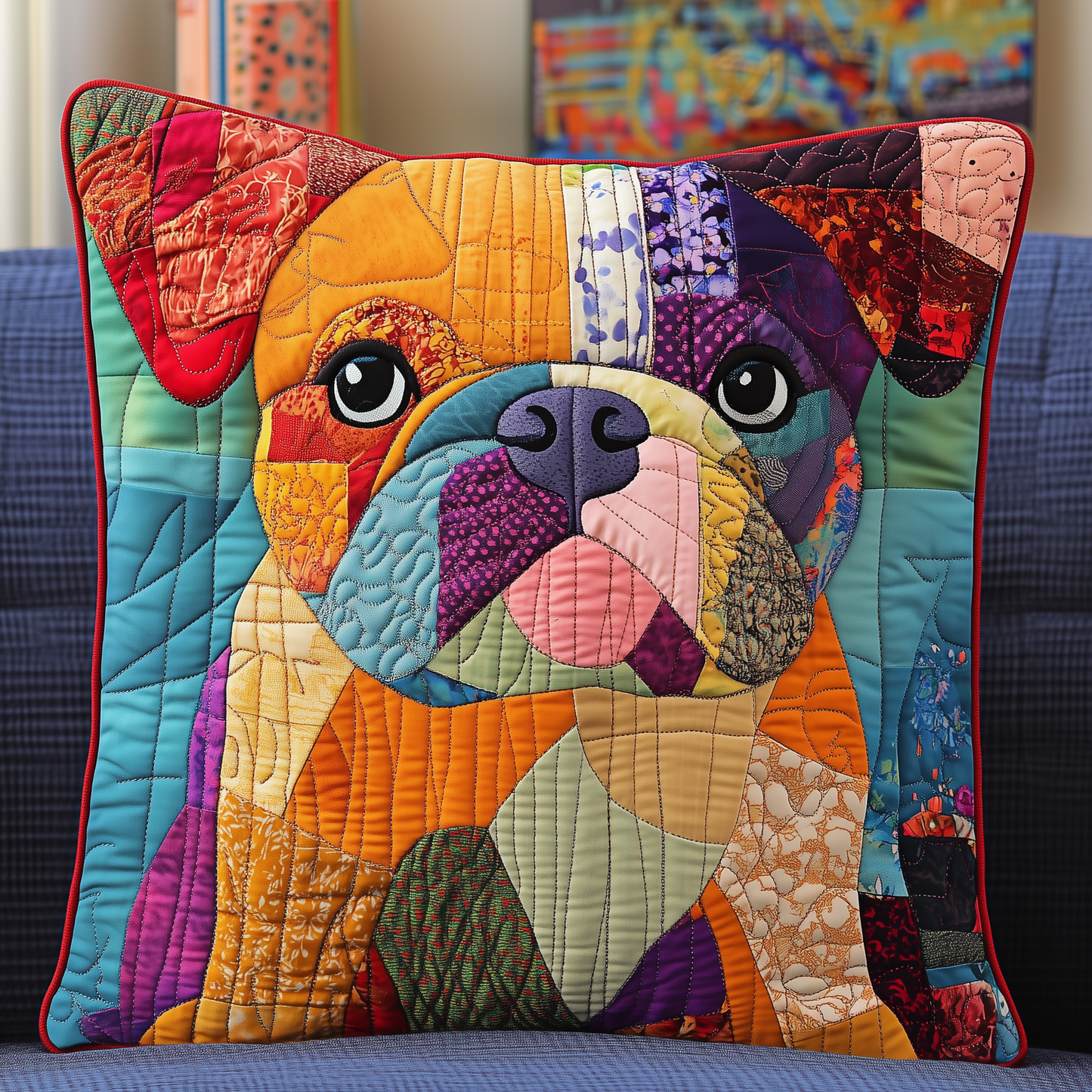 French Bulldog Quilted Pillow Case GFTONL530
