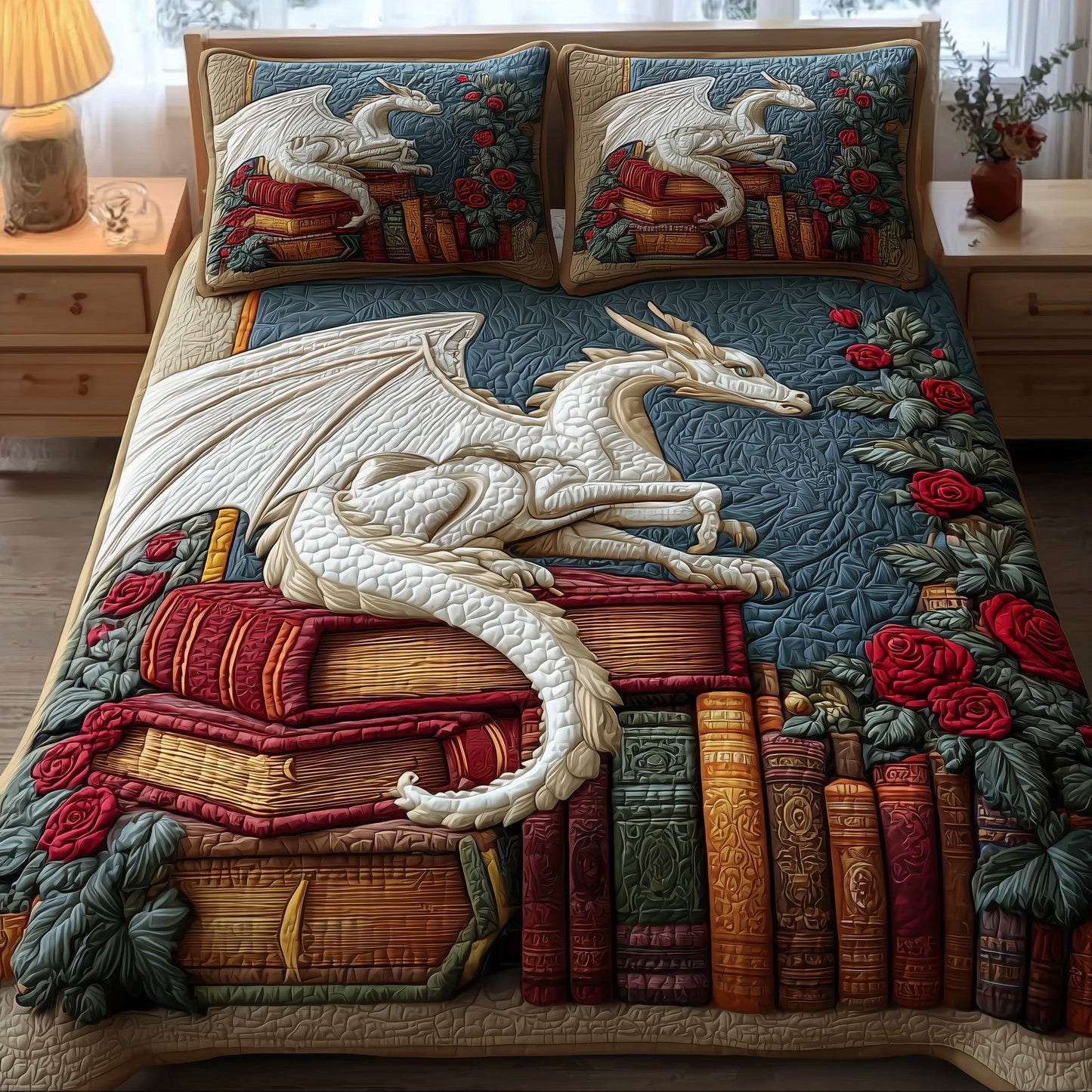 Dragon 3-Piece Quilted Bedding Set GFTONL5349