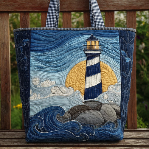 Nautical Lighthouse Quilted Tote Bag GFTONL5593