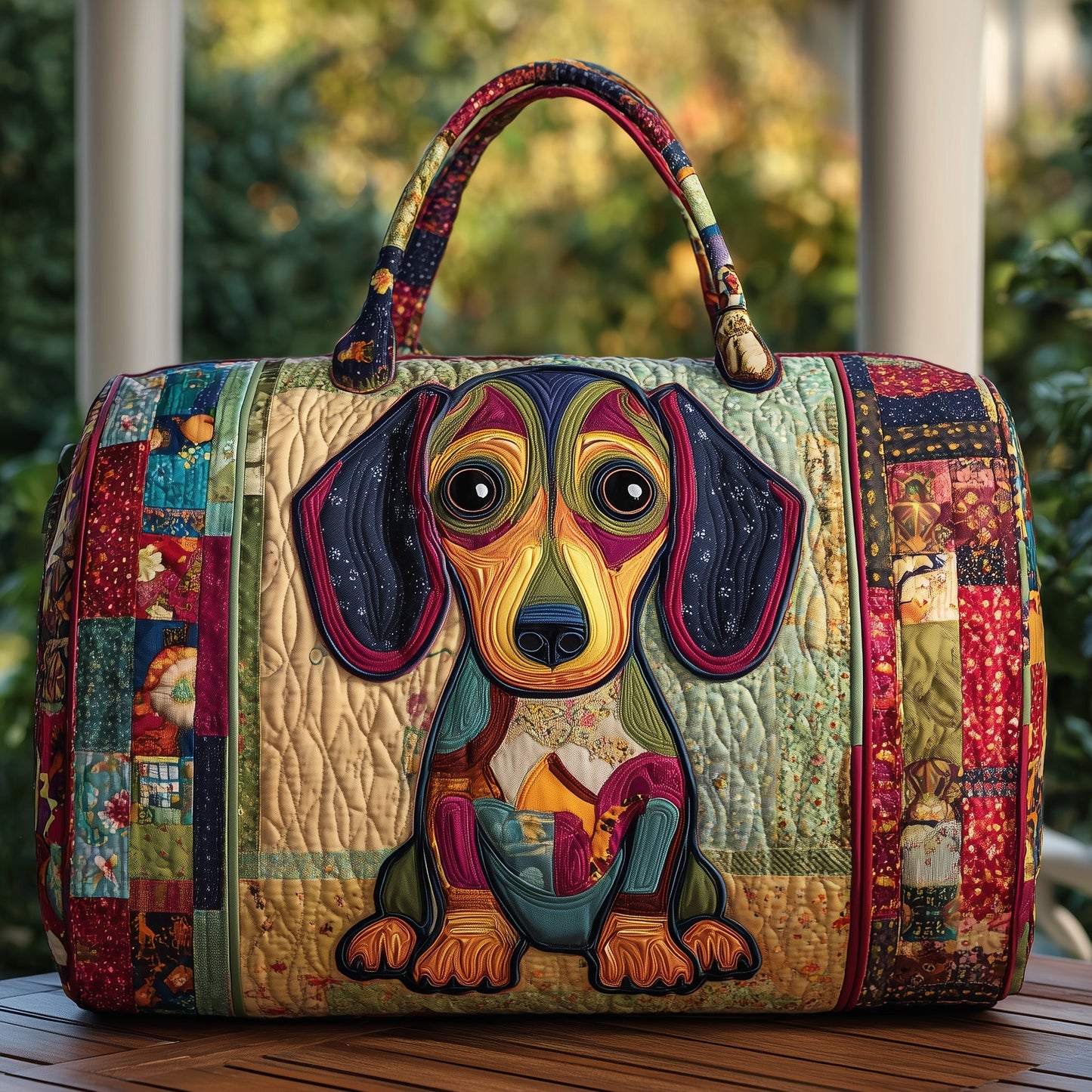 Dachshund Quilted Duffle Bag GFTONL5642