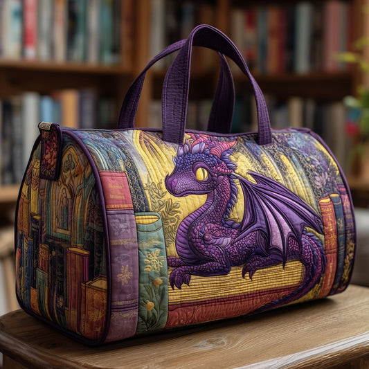 Purple Dragon Quilted Duffle Bag GFTONL5710