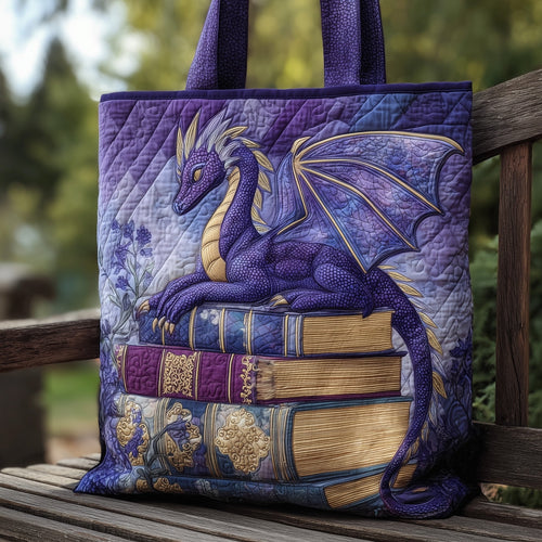 Purple Dragon Quilted Tote Bag GFTONL5737