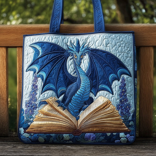 Bookish Dragon Quilted Tote Bag GFTONL5740